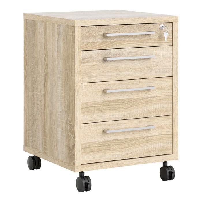 Prima Mobile Cabinet in Oak