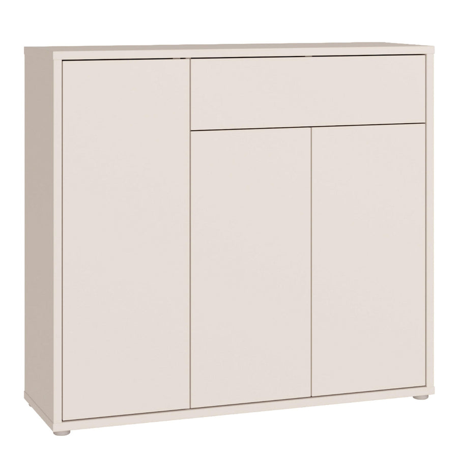 Alice Springs Sideboard with 3 Doors Push-to-Open & 1 Drawer Push-to-Open in Sand