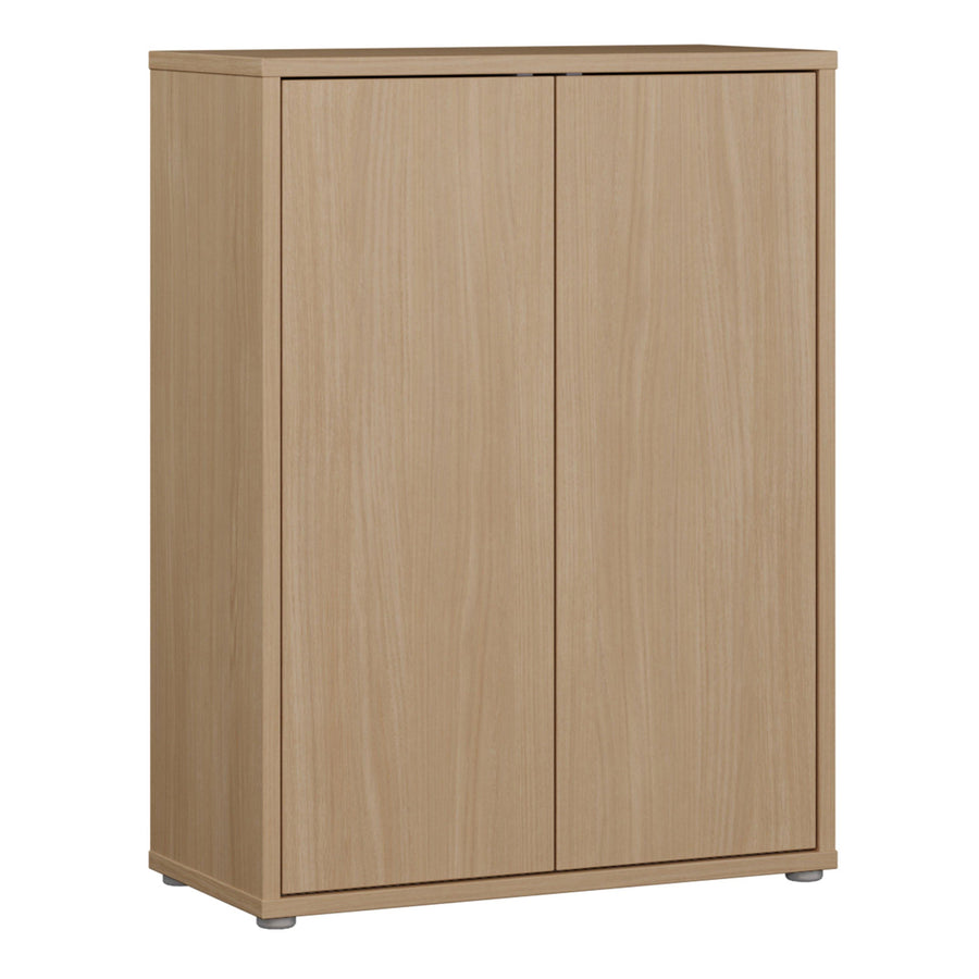 Alice Springs Shoe Cabinet with 2 Doors Push-to-Open in Elegancia Oak