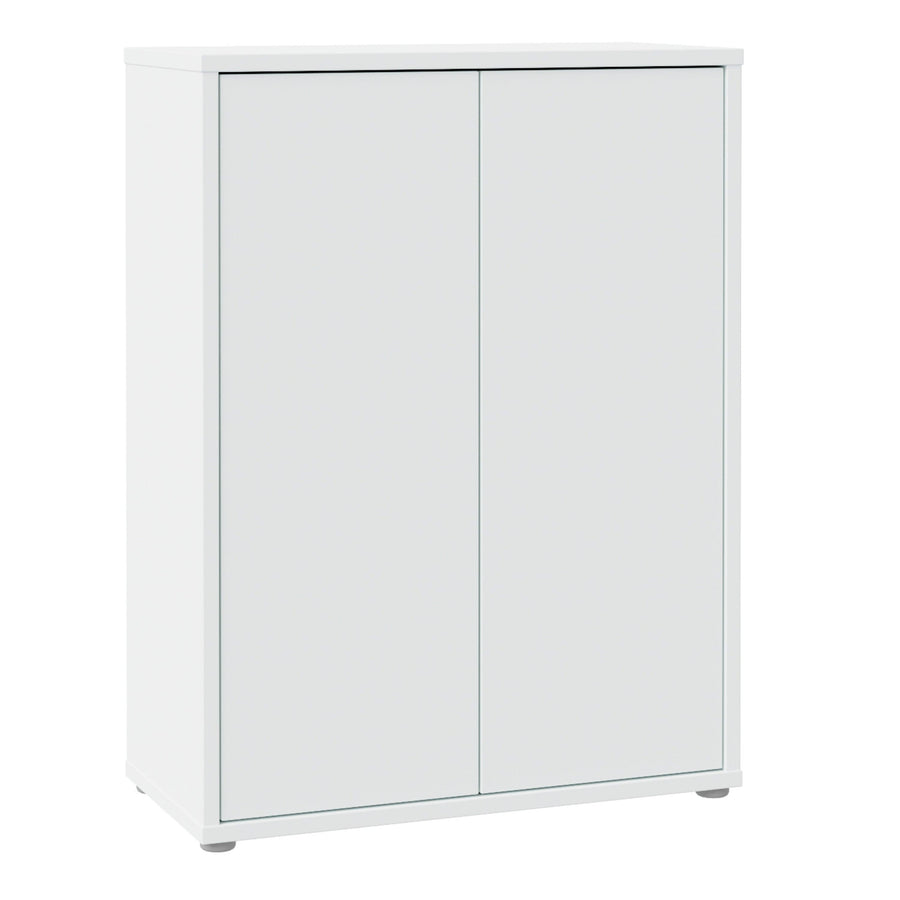 Alice Springs Shoe Cabinet with 2 Doors Push-to-Open in Light Grey