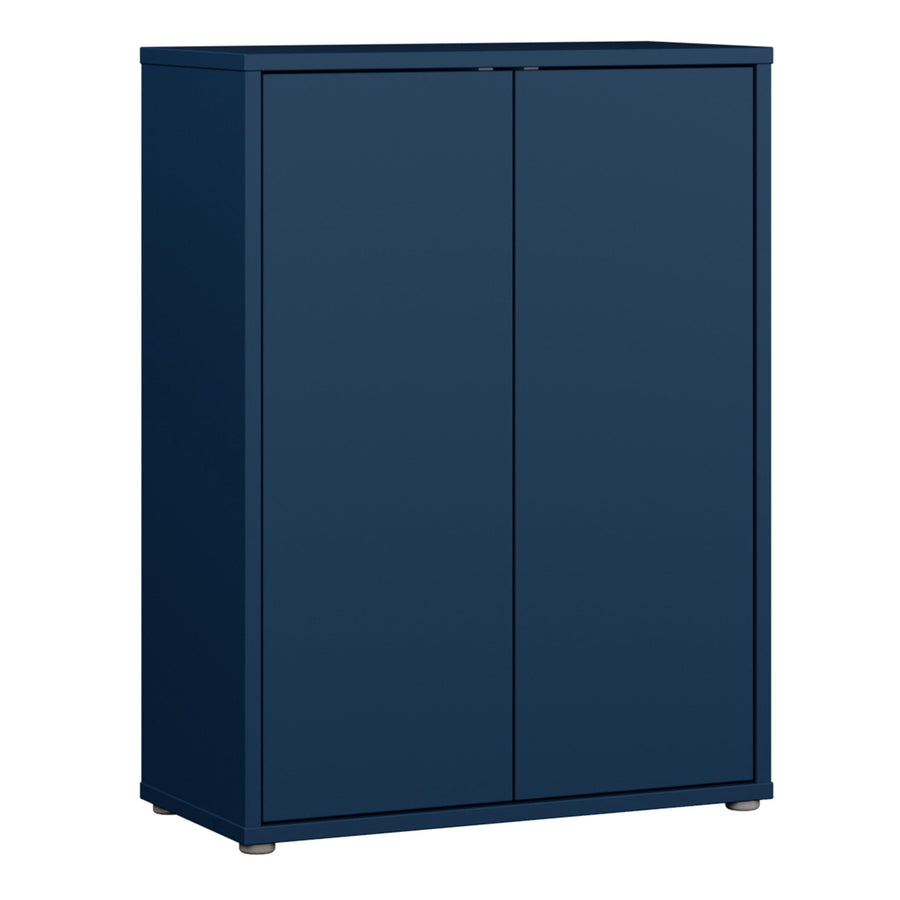 Alice Springs Shoe Cabinet with 2 Doors Push-to-Open in Night Blue