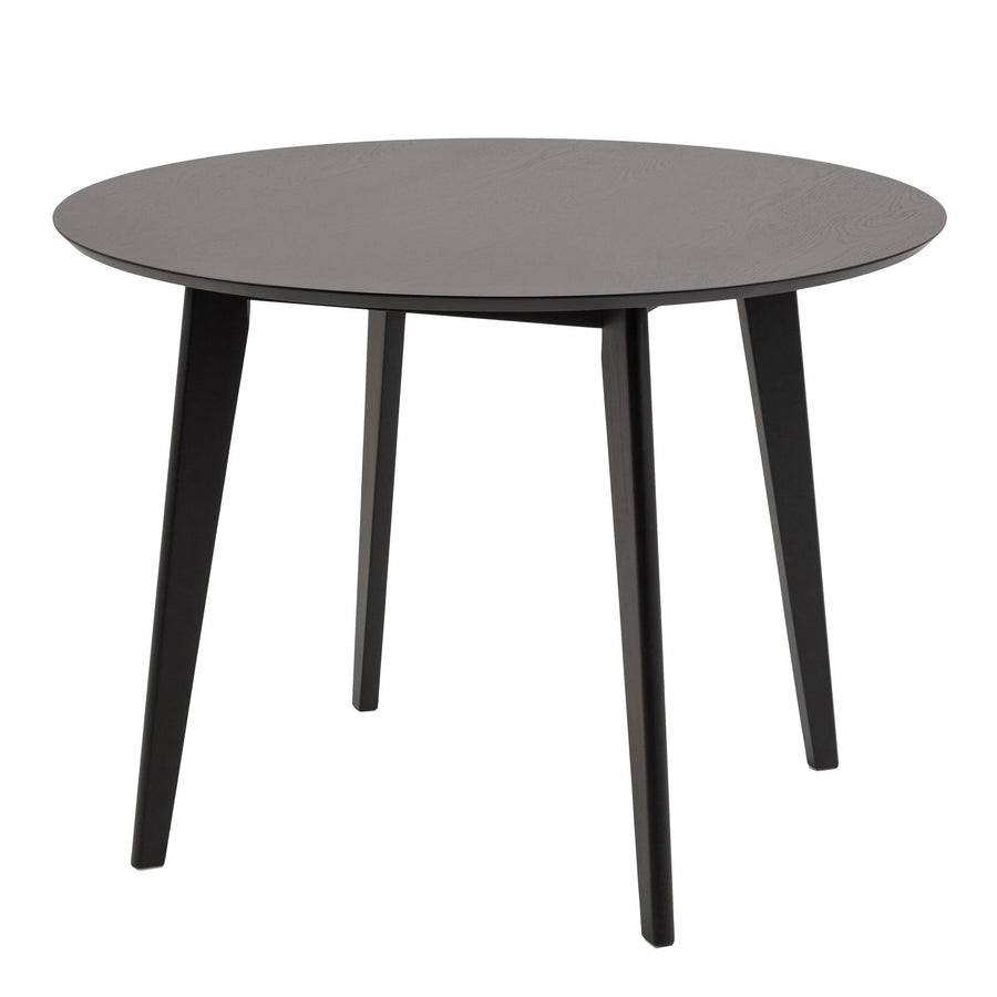 Roxby Round Dining Table in Black 105cm