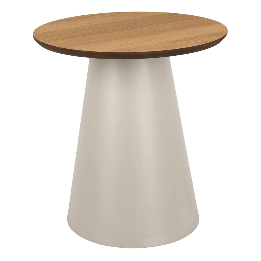 Soli Round Coffee Table in Oak/Grey 45x48cm