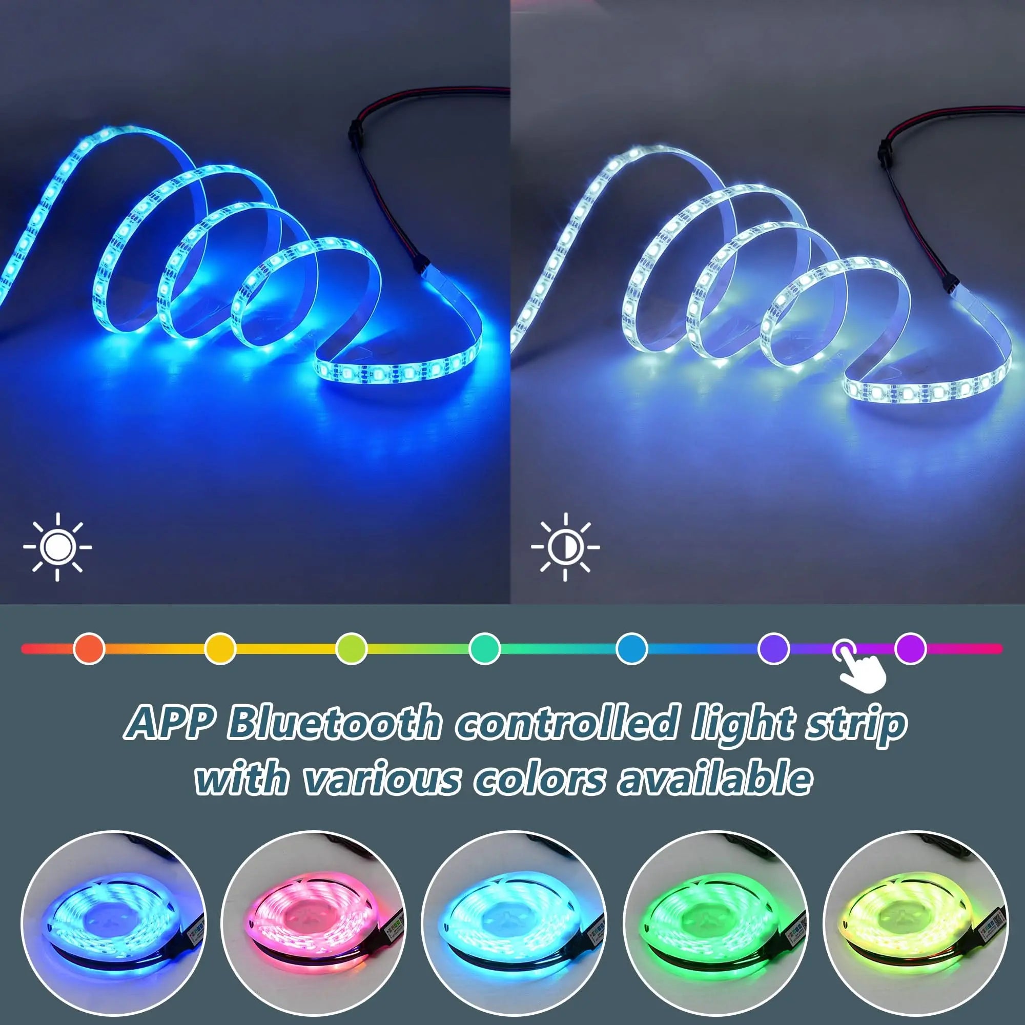 Sideboard With LED Lights, Side Cabinet Standing Cabinet Chest Of Drawers Highboard Sideboard With 2 Doors & 3 Drawers, High Gloss Sideboard For Living Room Dining Room, Black Haslam Living