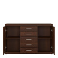 Imperial 2 Door 5 Drawer Sideboard in Dark Mahogany Melamine - image 2