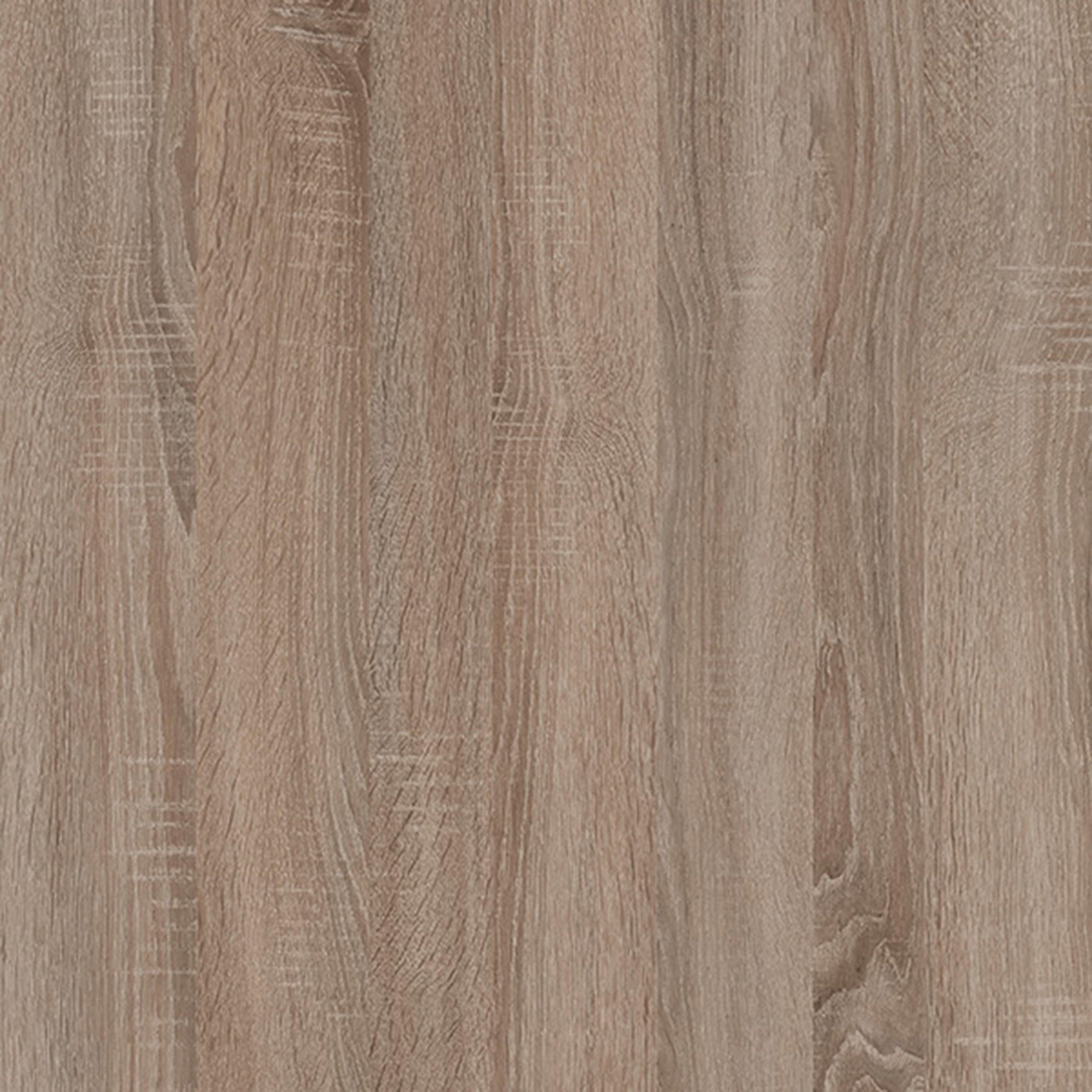 Chelsea Living Tall Glazed Narrow Display Unit (LHD) in White with a Truffle Oak Trim - image 6