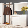 Chelsea Living 1 Drawer 2 Door Sideboard in White with a Truffle Oak Trim - image 3