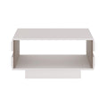 Chelsea Living Small Designer Coffee Table in White with a Truffle Oak Trim - image 2