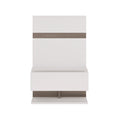 Chelsea Bedroom Bedside Extension for Bed in White with a Truffle Oak Trim - image 2