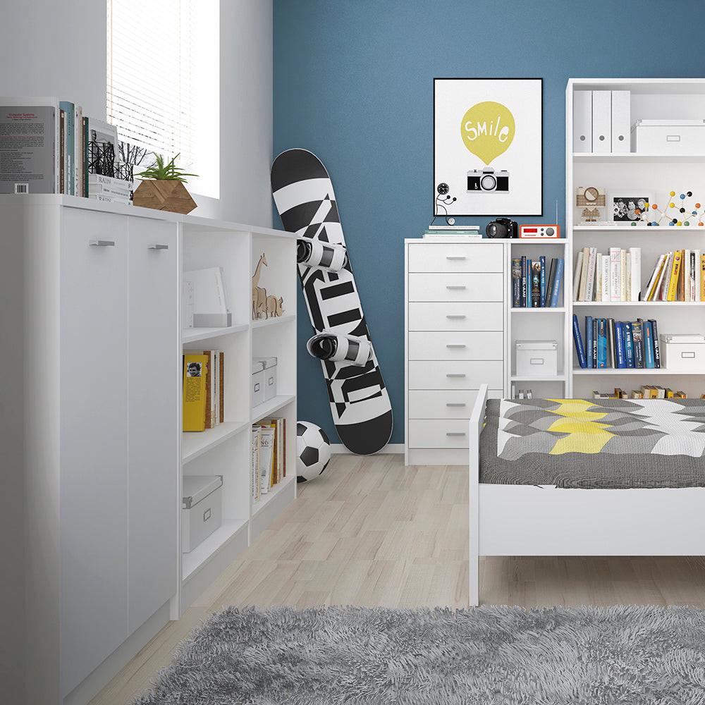4 You Medium Wide Bookcase in Pearl White - image 3