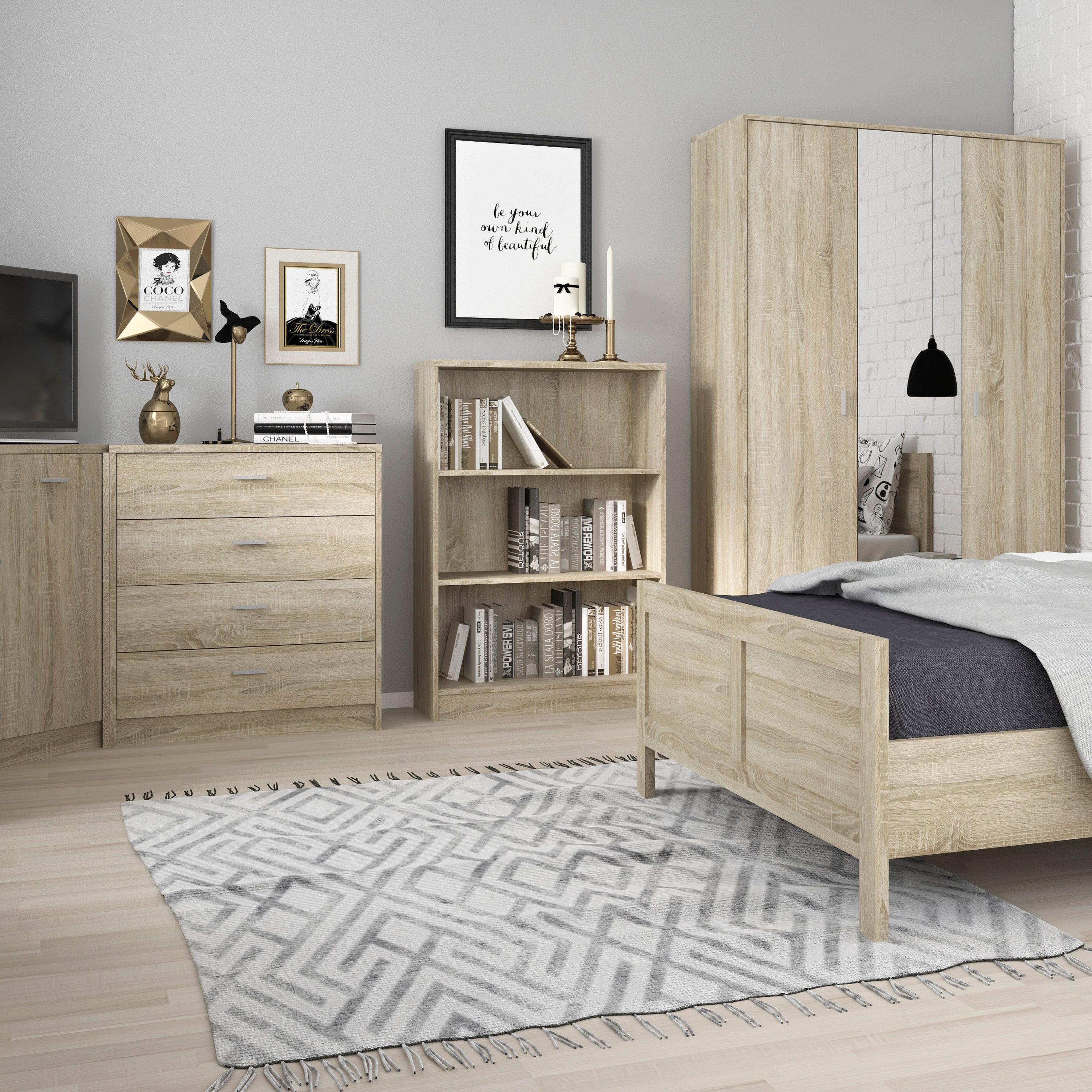 4 You Medium Wide Bookcase in Sonama Oak - image 2
