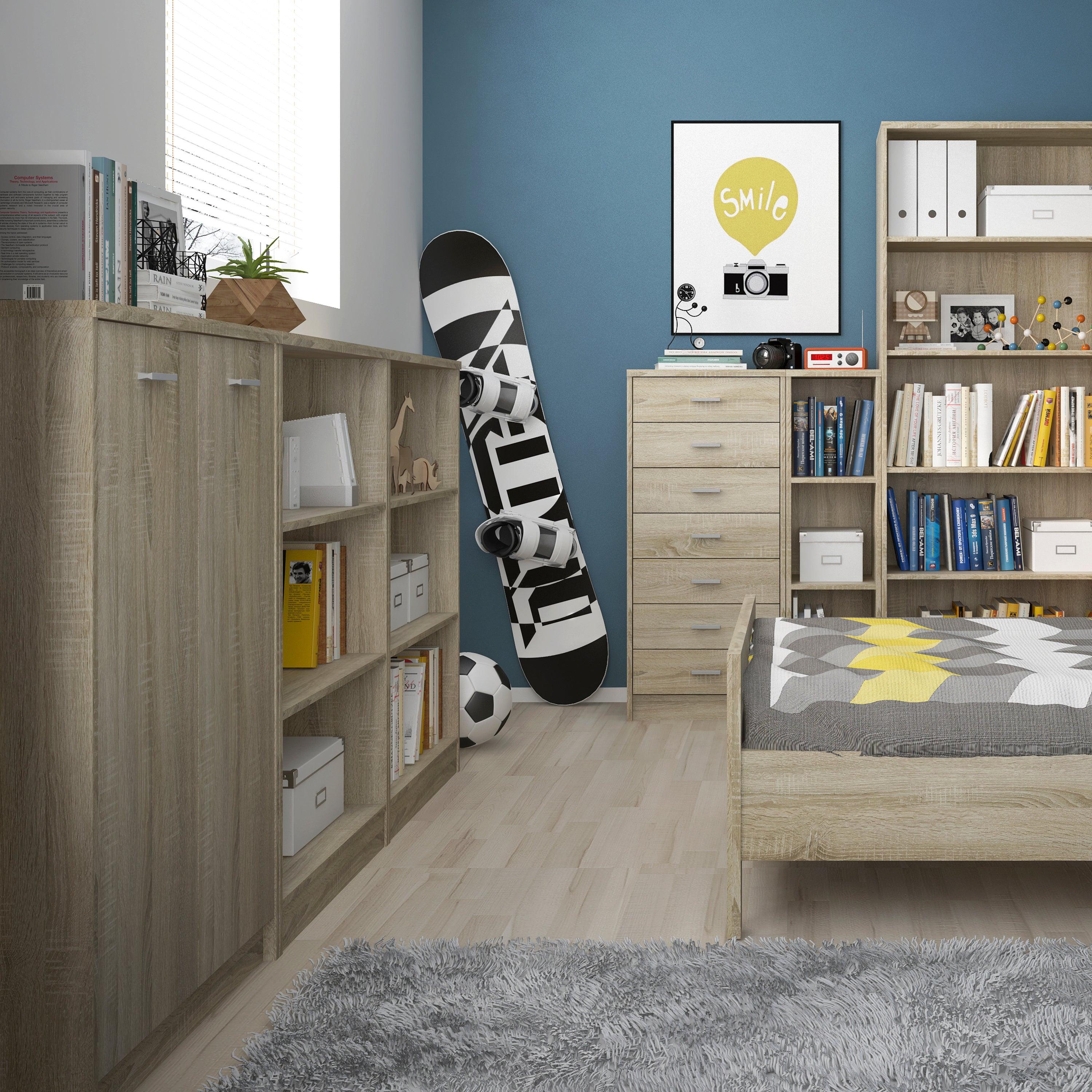 4 You Medium Wide Bookcase in Sonama Oak - image 3