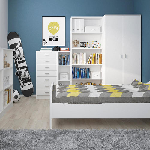 4 You Tall Narrow Bookcase in Pearl White - image 2