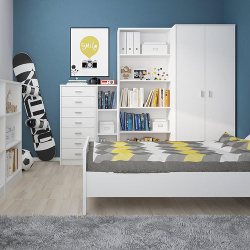 4 You Tall Wide Bookcase in Pearl White - image 2