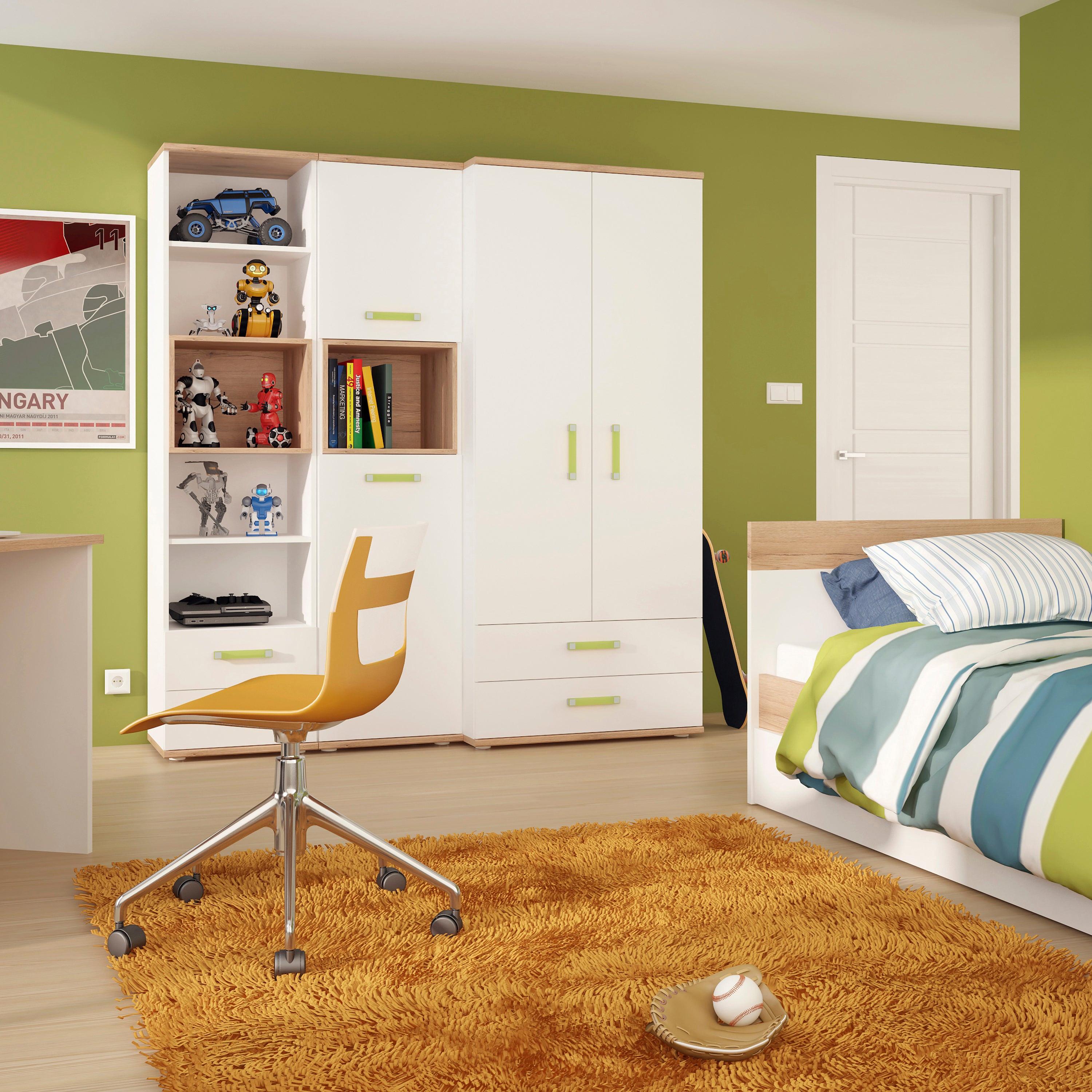 4KIDS 1 Drawer Bedside Cabinet with Lemon Handles - image 4