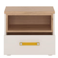 4KIDS 1 Drawer Bedside Cabinet with Orange Handles - image 2
