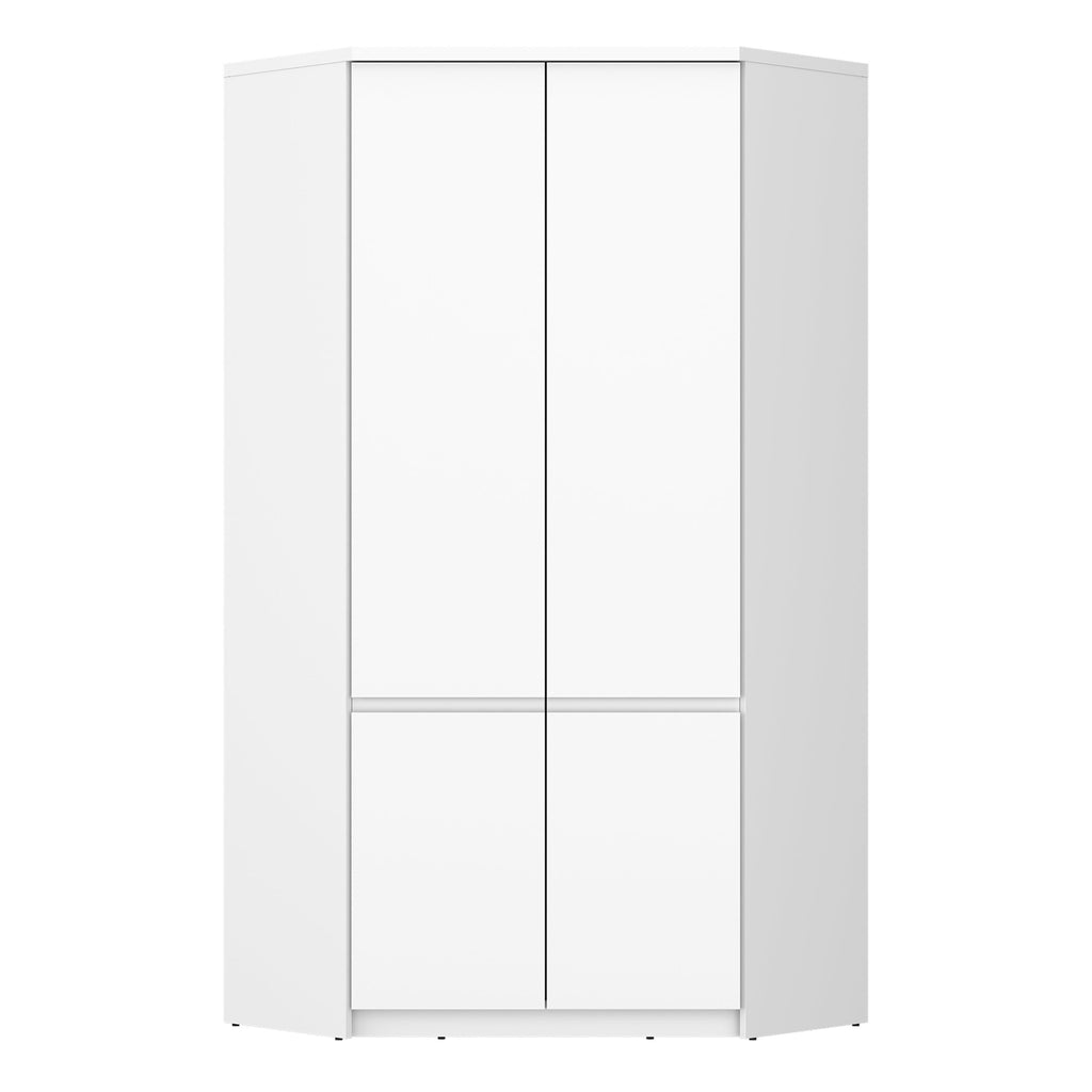 Fribo Corner Wardrobe 2 Door in Alpine White - image 2
