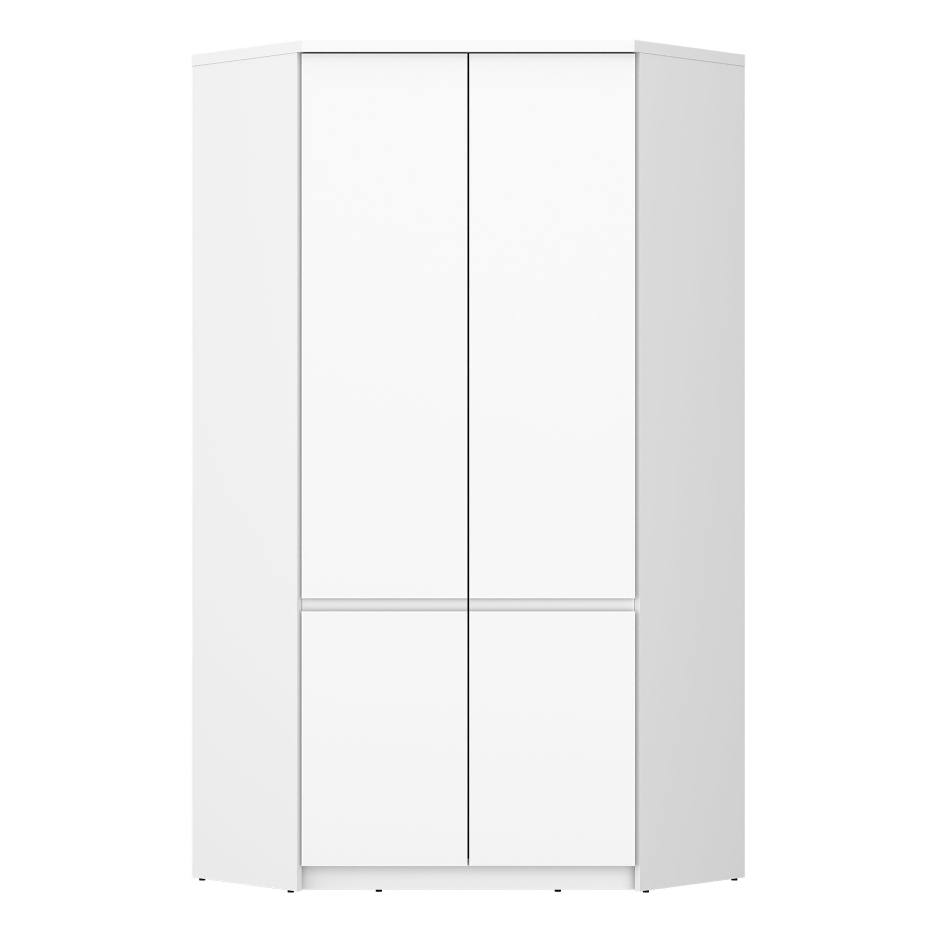 Fribo Corner Wardrobe 2 Door in Alpine White - image 2