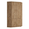 Fribo Corner Wardrobe 2 Door in Golden Ribbeck Oak