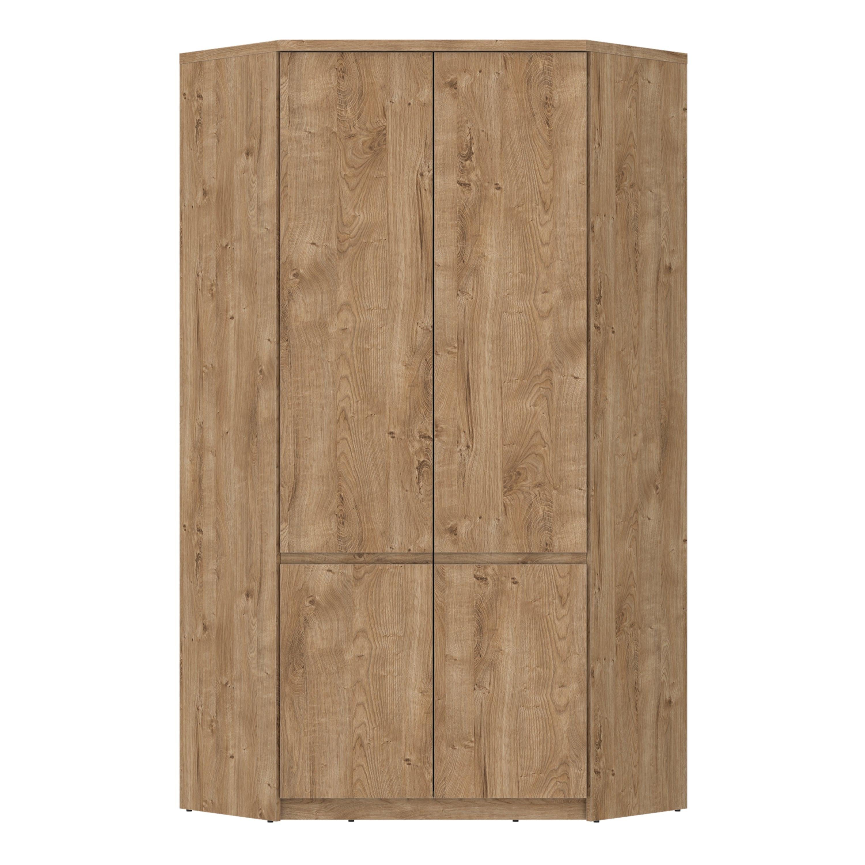 Fribo Corner Wardrobe 2 Door in Golden Ribbeck Oak - image 2
