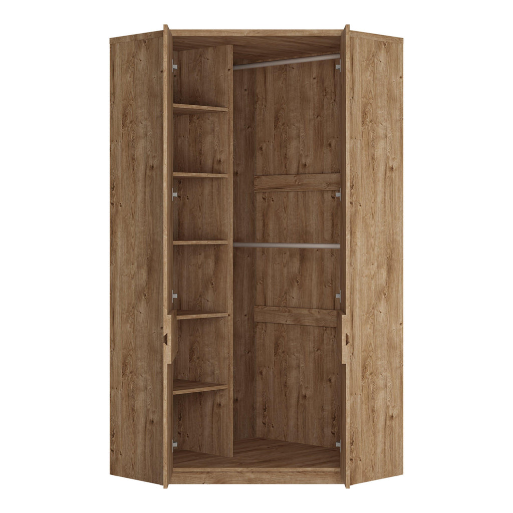 Fribo Corner Wardrobe 2 Door in Golden Ribbeck Oak - image 3