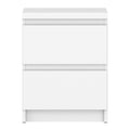 Fribo Bedside Cabinet 2 Drawer in Alpine White - image 2