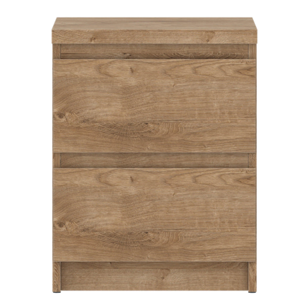 Fribo Bedside Cabinet 2 Drawer in Golden Ribbeck Oak - image 2