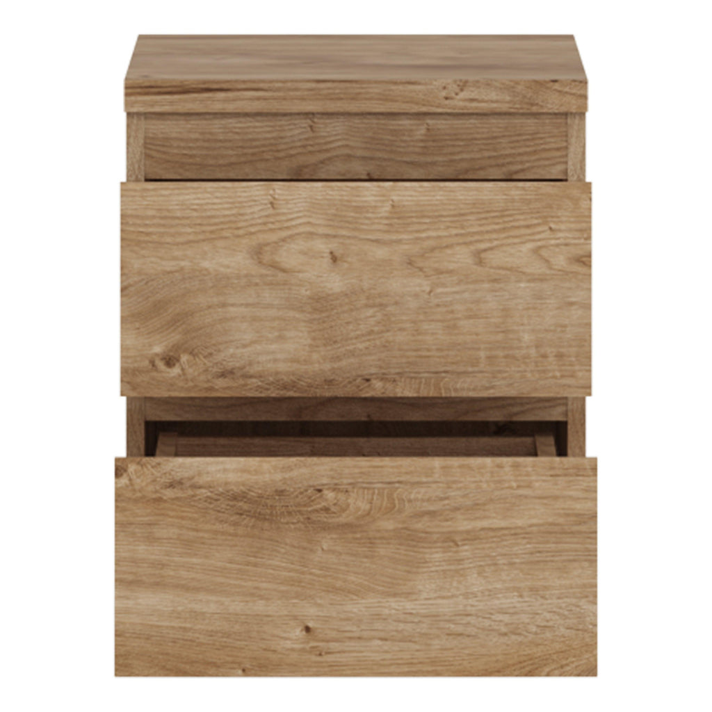 Fribo Bedside Cabinet 2 Drawer in Golden Ribbeck Oak - image 3