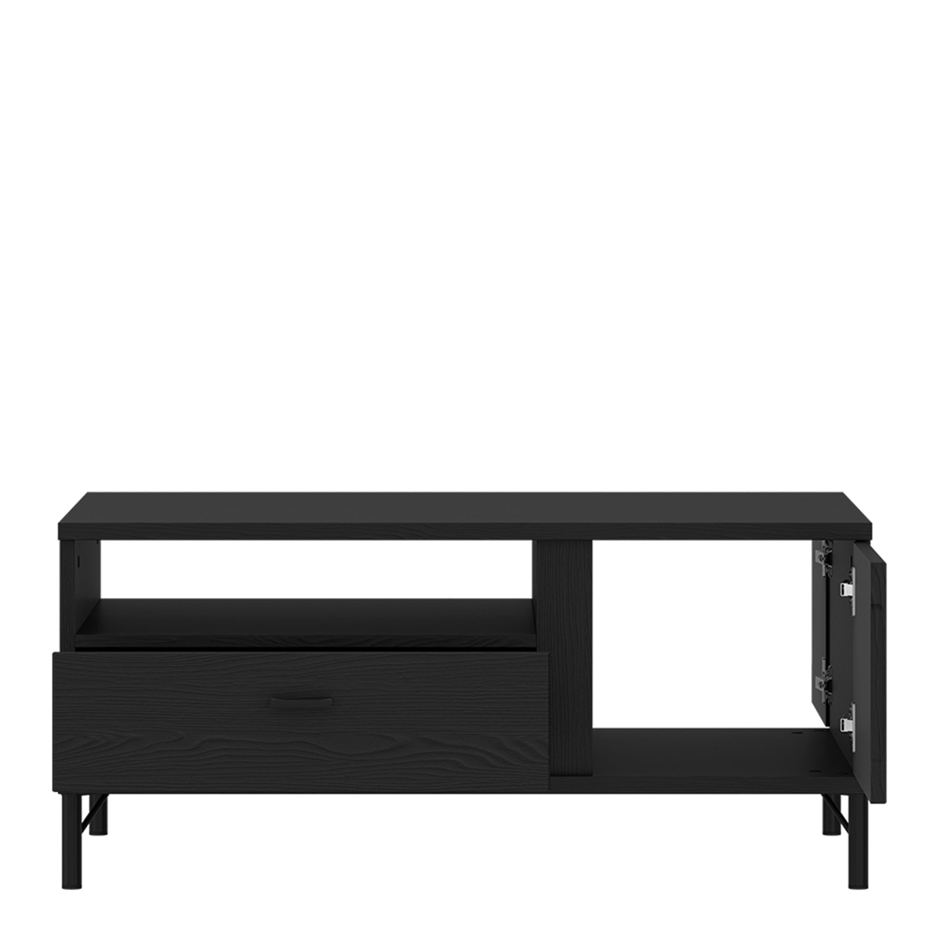 Lusaka Coffee Table 2 Door 1 Drawer in Black Graphite - image 3