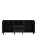 Lusaka TV Cabinet 2 Door 2 Drawer in Black Graphite - image 3