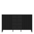Lusaka Sideboard 2 Door 4 Drawer in Black Graphite - image 2
