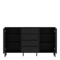 Lusaka Sideboard 2 Door 4 Drawer in Black Graphite - image 3