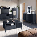 Lusaka Sideboard 2 Door 4 Drawer in Black Graphite - image 5