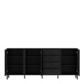 Lusaka Sideboard 3 Door 4 Drawer in Black Graphite - image 3