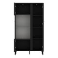 Lusaka Display Cabinet 2 Door in Black Graphite - image 3