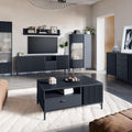 Lusaka Display Cabinet 2 Door in Black Graphite - image 5