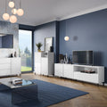 Avenale TV Cabinet 2 Door 1 Drawer in Alpine White High Gloss - image 5