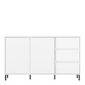 Avenale Sideboard 2 Door 3 Drawer in Alpine White High Gloss - image 2