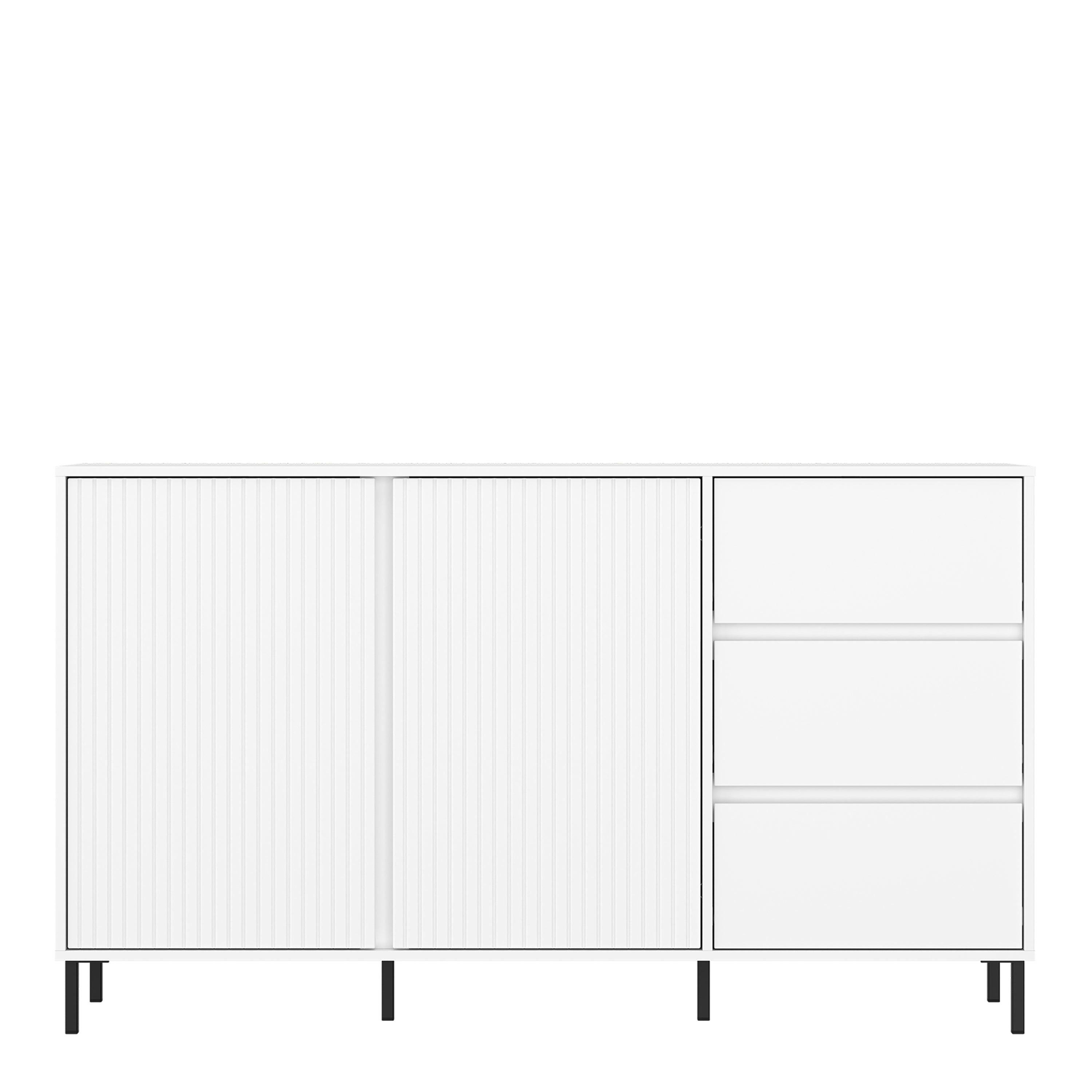 Avenale Sideboard 2 Door 3 Drawer in Alpine White High Gloss - image 2