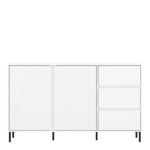 Avenale Sideboard 2 Door 3 Drawer in Alpine White High Gloss - image 2