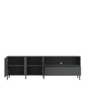 Avenale TV Cabinet 2 Door 1 Drawer in Anthracite - image 3