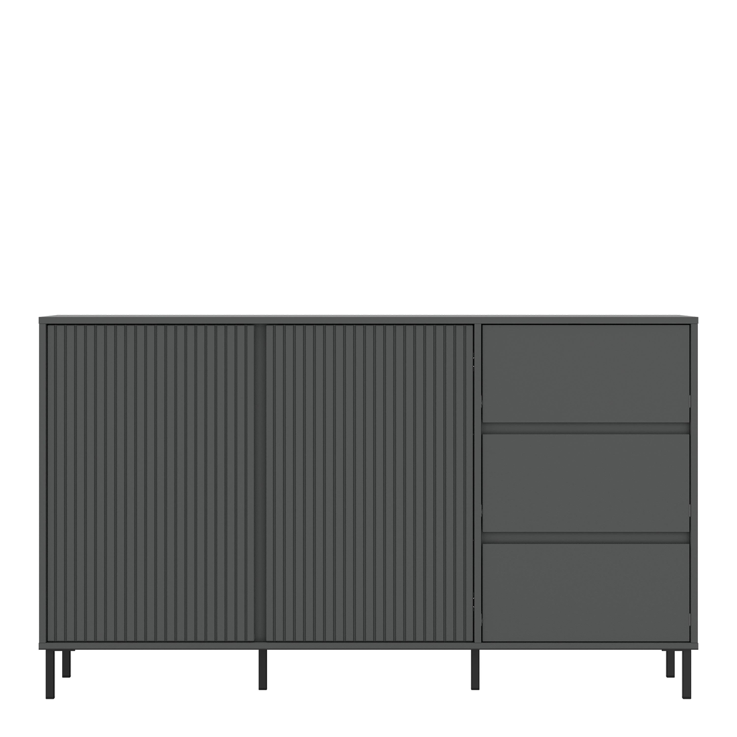 Avenale Sideboard 2 Door 3 Drawer in Anthracite - image 2