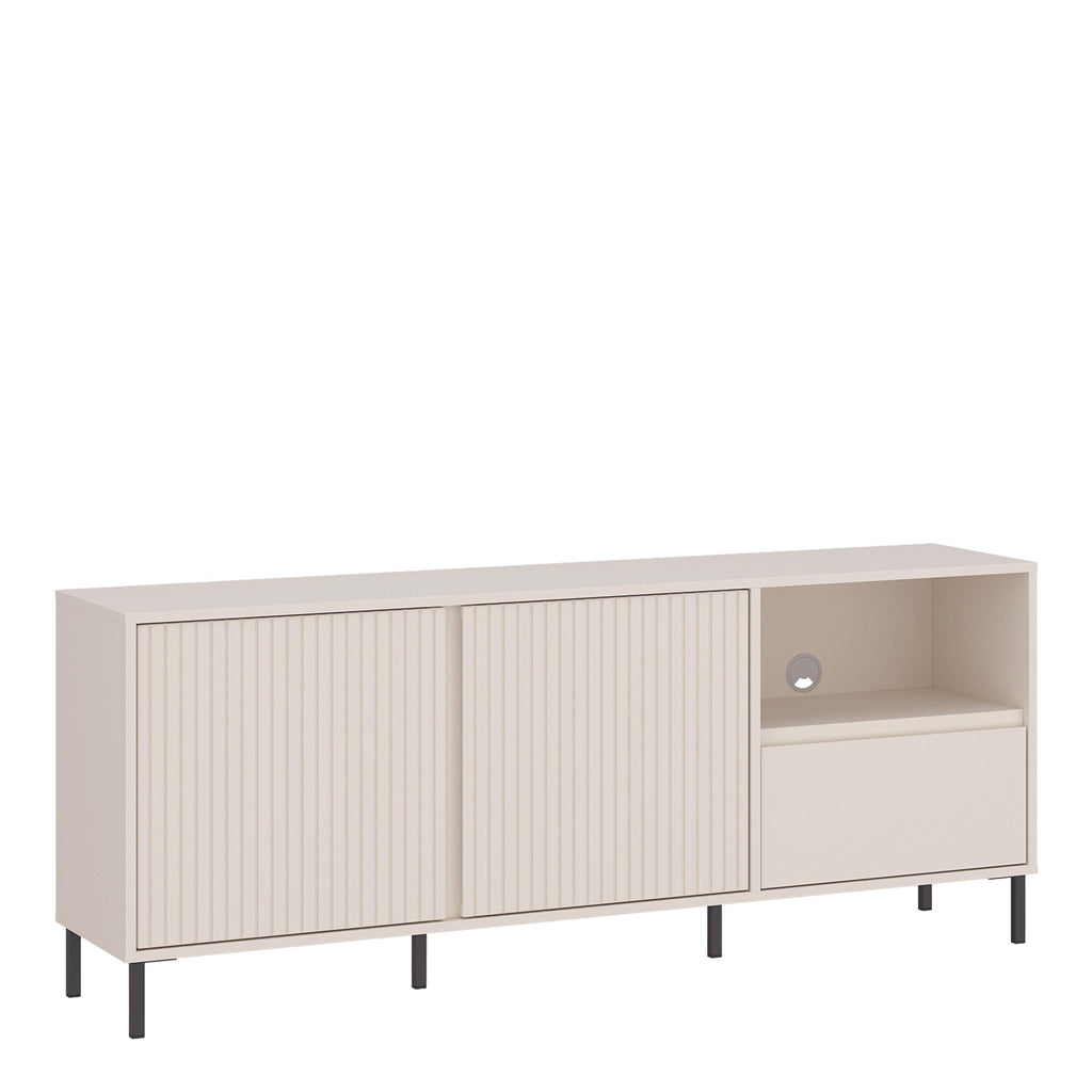 Avenale Wide TV Cabinet 2 Door 1 Drawer in Cashmere
