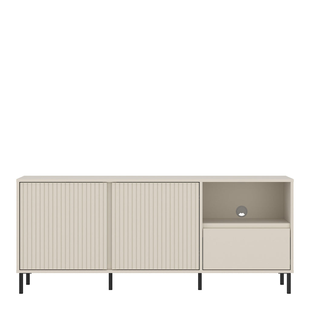 Avenale Wide TV Cabinet 2 Door 1 Drawer in Cashmere - image 2
