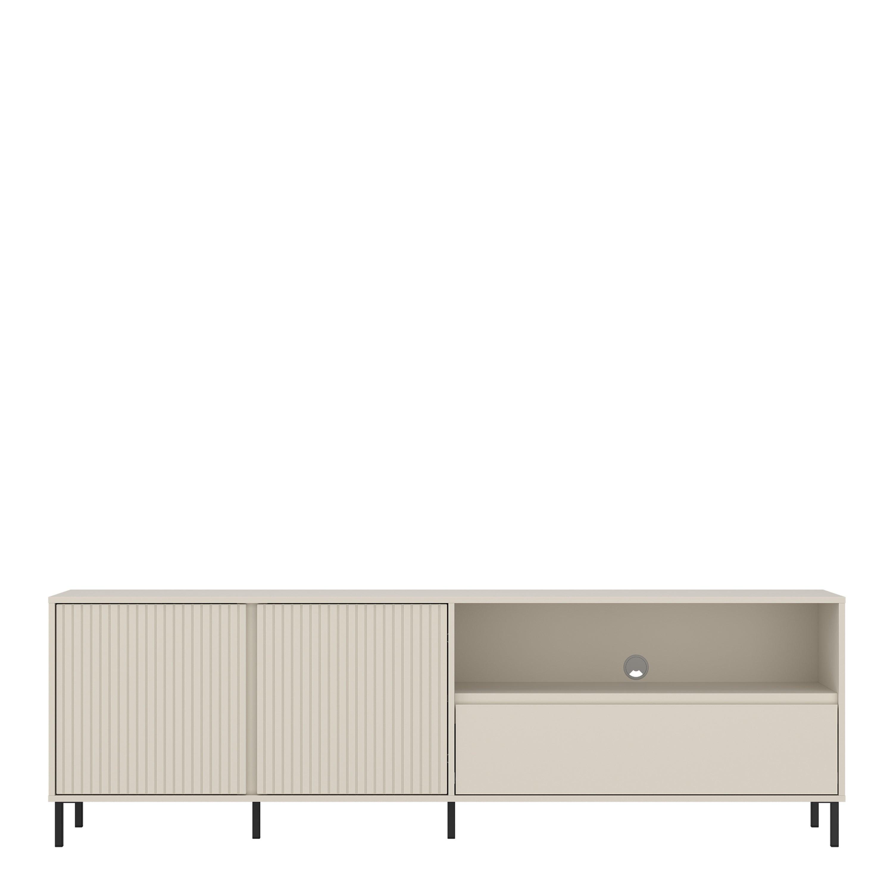 Avenale TV Cabinet 2 Door 1 Drawer in Cashmere - image 2