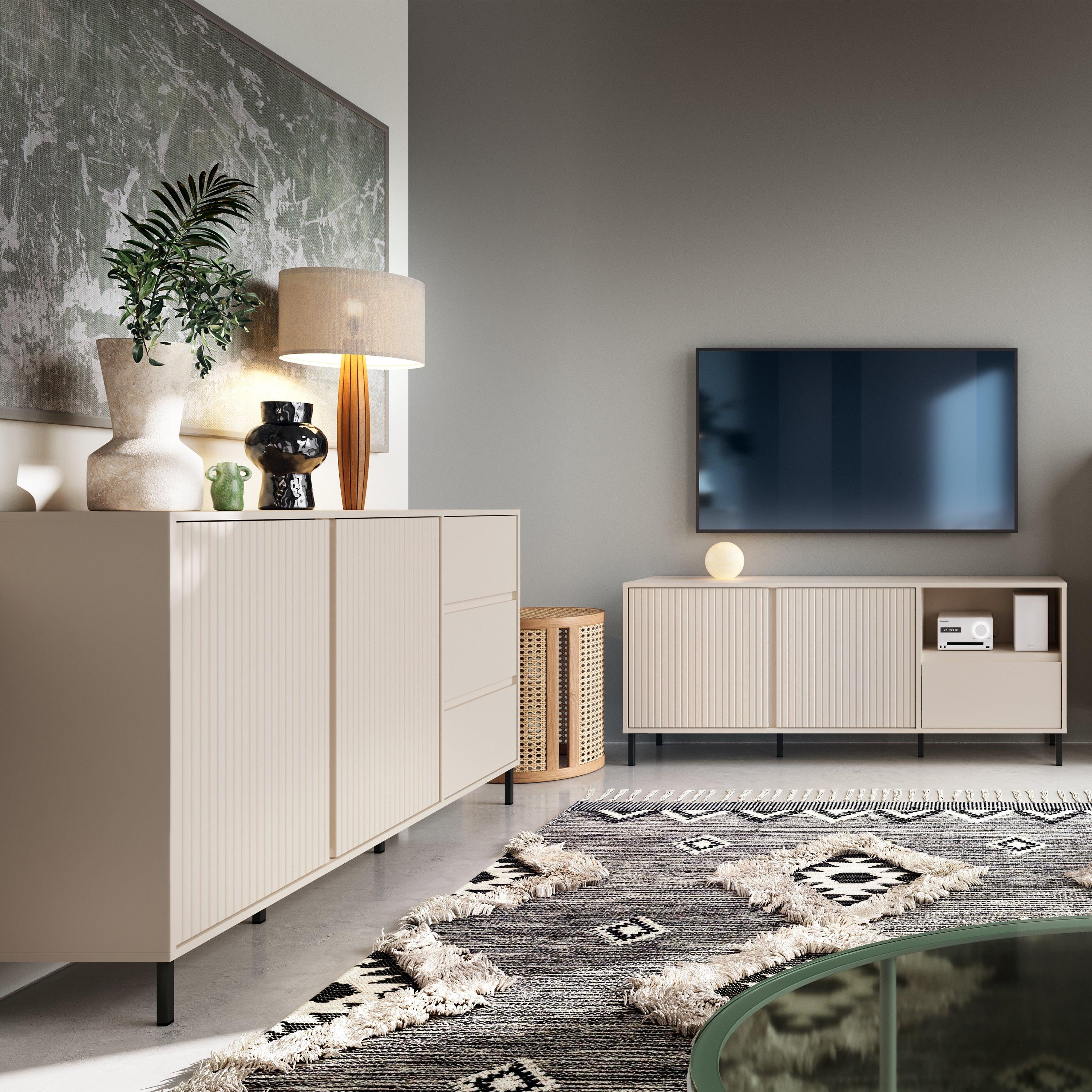Avenale Sideboard 2 Door 3 Drawer in Cashmere - image 6