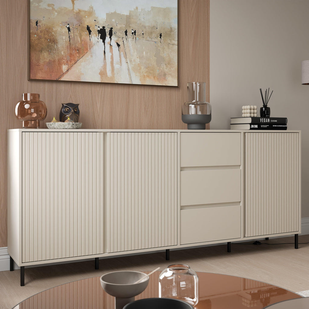Avenale Sideboard 3 Door 3 Drawer in Cashmere - image 4