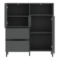 Avenale Sideboard 2 Door 2 Drawer in Anthracite - image 3