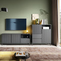 Avenale Sideboard 2 Door 2 Drawer in Anthracite - image 5