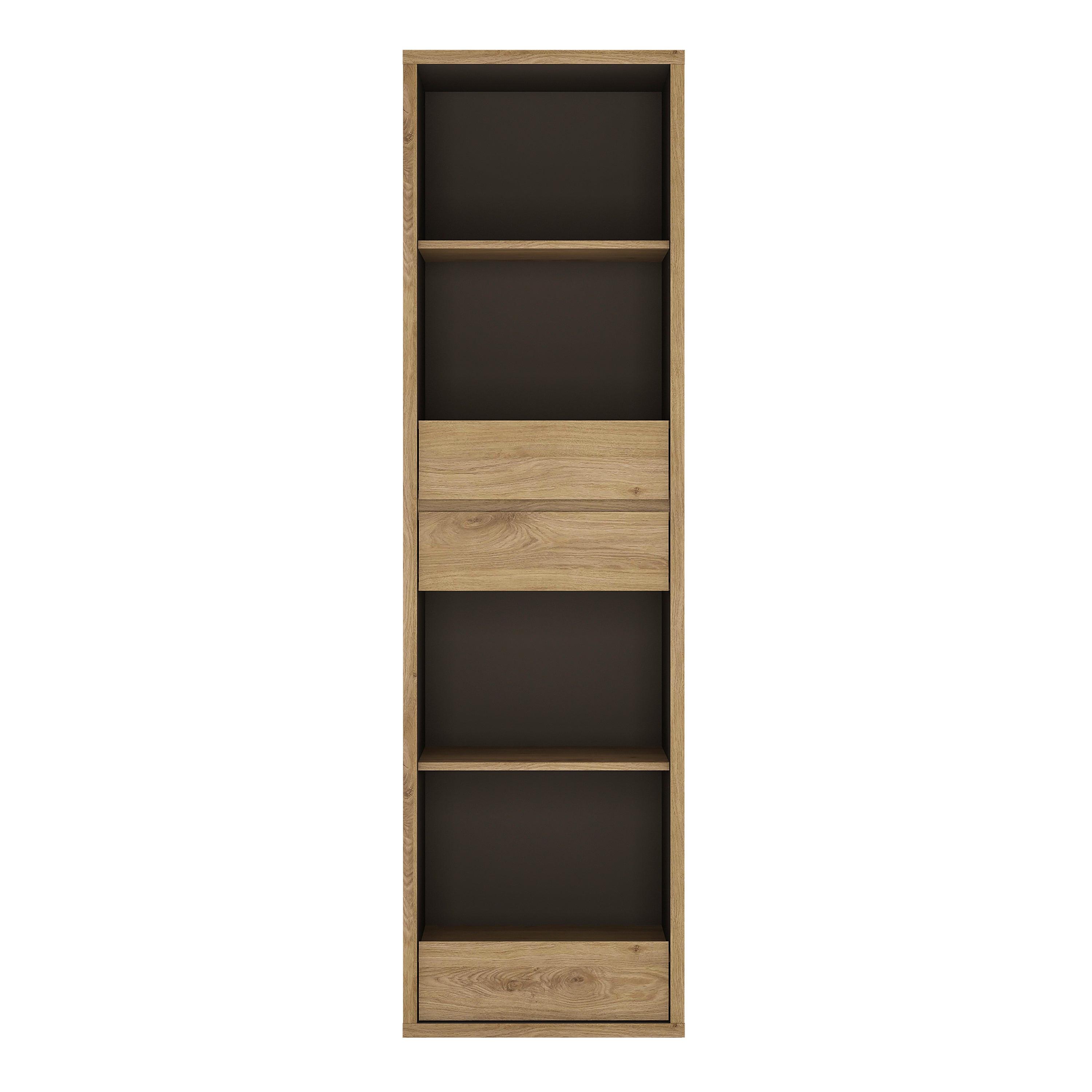 Shetland Tall Narrow 3 Drawer Bookcase - image 2